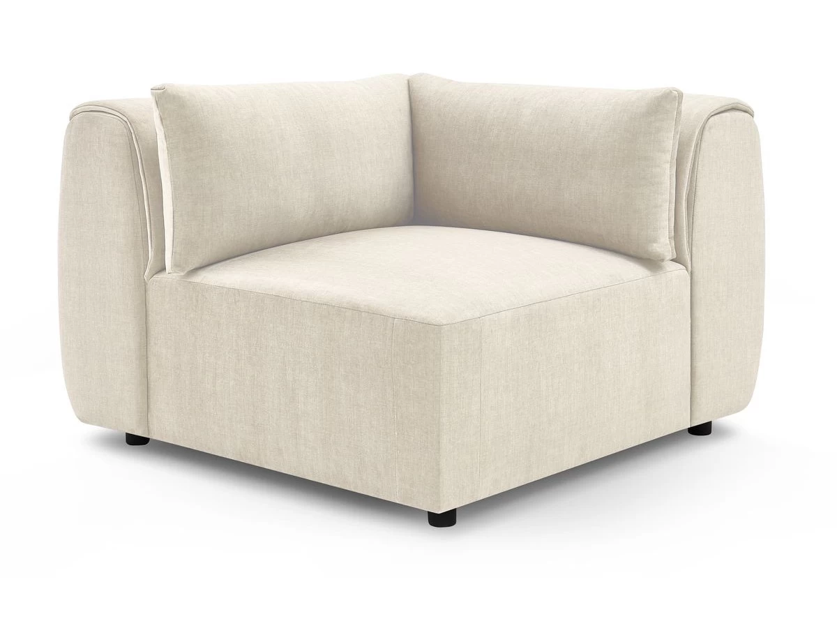 Angle Pour Canapé Modulable JEANNE Tissu Velours 3 Angle Pour Canapé Modulable JEANNE Tissu Velours