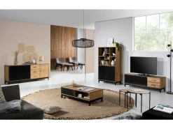 Bibliothèque H.160 Cm AUSTIN Bois Massif -Velvet Magasin bibliotheque h160 cm austin bois massif 2