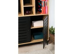 Bibliothèque H.160 Cm AUSTIN Bois Massif -Velvet Magasin bibliotheque h160 cm austin bois massif 3