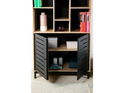 Bibliothèque H.160 Cm AUSTIN Bois Massif -Velvet Magasin bibliotheque h160 cm austin bois massif 4