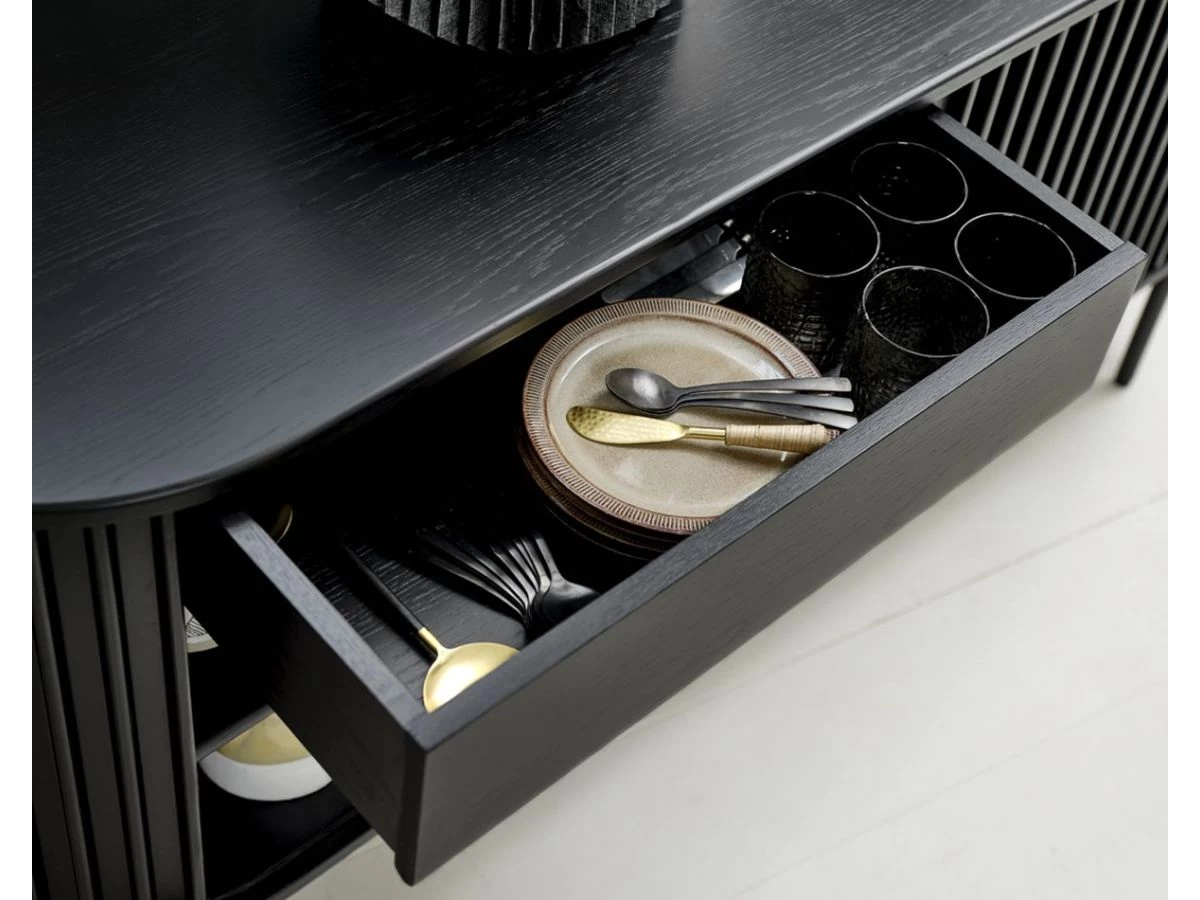 Buffet 2 Portes 160 Cm PENSA Placage Chêne Massif 9 Buffet 2 Portes 160 Cm PENSA Placage Chêne Massif – Image 7