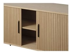 Buffet 2 Portes 180 Cm PAULINA Placage Chêne Massif -Velvet Magasin buffet 2 portes 180 cm paulina placage chene massif 4