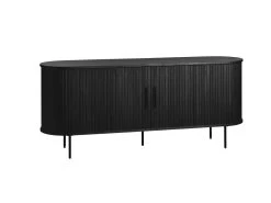 Buffet 2 Portes 180 Cm PAULINA Placage Chêne Massif -Velvet Magasin buffet 2 portes 180 cm paulina placage chene massif 5