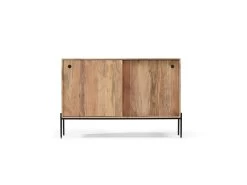 Buffet 2 Portes Coulissantes 120 Cm BAZILE Bois Massif D'acacia -Velvet Magasin buffet 2 portes coulissantes 120 cm bazile bois massif d acacia 2