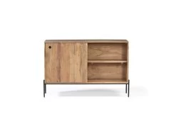 Buffet 2 Portes Coulissantes 120 Cm BAZILE Bois Massif D'acacia -Velvet Magasin buffet 2 portes coulissantes 120 cm bazile bois massif d acacia 3