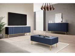 Buffet 3 Portes 150 Cm KASHA Pieds Or -Velvet Magasin buffet 3 portes 150 cm kasha pieds or 3