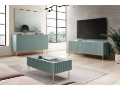 Buffet 3 Portes 150 Cm KASHA Pieds Or -Velvet Magasin buffet 3 portes 150 cm kasha pieds or 8