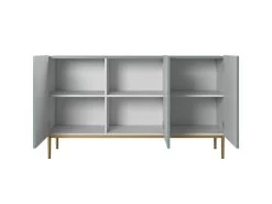 Buffet 3 Portes 150 Cm KASHA Pieds Or -Velvet Magasin buffet 3 portes 150 cm kasha pieds or 9