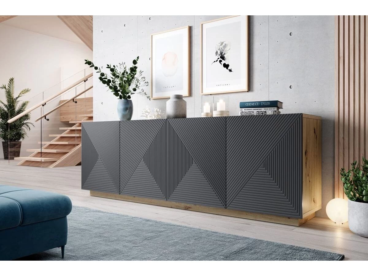 Buffet 4 Portes 200 Cm ALICE 8 Buffet 4 Portes 200 Cm ALICE – Image 6