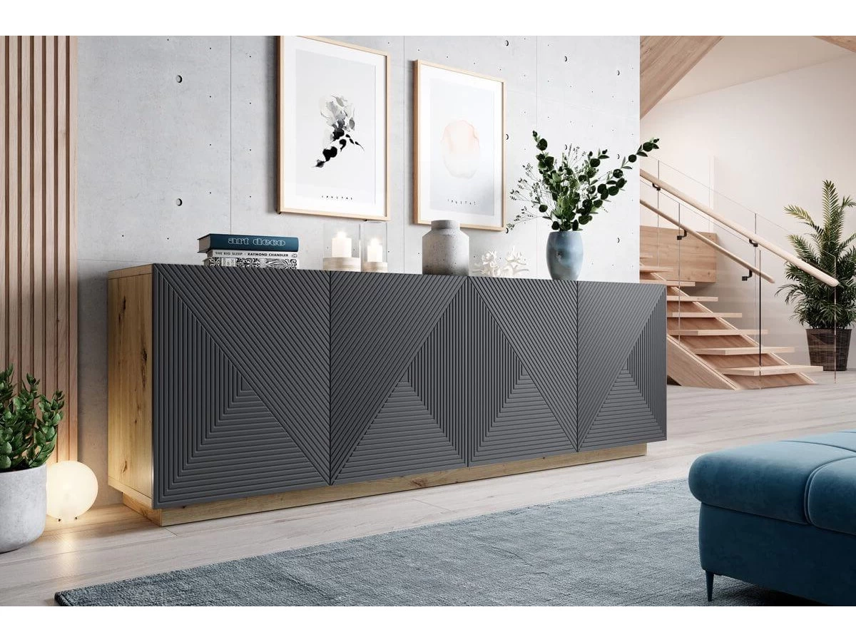 Buffet 4 Portes 200 Cm ALICE 9 Buffet 4 Portes 200 Cm ALICE – Image 7