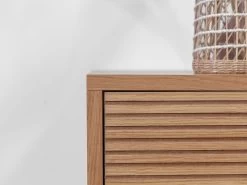 Buffet 4 Portes 200 Cm FERRET Placage Chêne Massif Avec Tasseaux -Velvet Magasin buffet 4 portes 200 cm ferret placage chene massif avec tasseaux 3