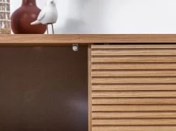 Buffet 4 Portes 200 Cm FERRET Placage Chêne Massif Avec Tasseaux -Velvet Magasin buffet 4 portes 200 cm ferret placage chene massif avec tasseaux 4