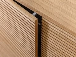 Buffet 4 Portes 200 Cm FERRET Placage Chêne Massif Avec Tasseaux -Velvet Magasin buffet 4 portes 200 cm ferret placage chene massif avec tasseaux 6