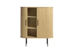 Buffet Haut 2 Portes 100 Cm PAULINA Placage Chêne Massif 16 Buffet Haut 2 Portes 100 Cm PAULINA Placage Chêne Massif -Velvet Magasin buffet haut 2 portes 100 cm paulina placage chene massif 5