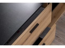 Bureau D'angle Gauche PRAGUE Imitation Chêne Rustique 13 Bureau D'angle Gauche PRAGUE Imitation Chêne Rustique -Velvet Magasin bureau d angle gauche prague imitation chene rustique 2