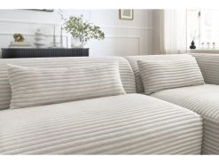 Canapé D'angle Fixe HARRY Gros Côtelé Doux -Velvet Magasin canape d angle convertible coffre harry 6