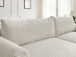 Canapé D'angle Convertible Coffre LUCIEN Gros Côtelé Doux -Velvet Magasin canape d angle convertible lucien gros cotele doux 5