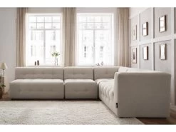 Canapé D'angle Fixe 100% Modulable KLEBER -Velvet Magasin canape d angle fixe 100 modulable kleber 3