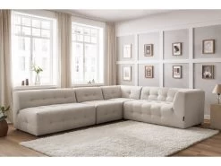 Canapé D'angle Fixe 100% Modulable KLEBER -Velvet Magasin canape d angle fixe 100 modulable kleber 4