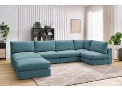 Canapé D'angle Fixe 100% Modulable Ultra Moelleux PARIS Tissu Avec 3 Chauffeuses, 1 Méridienne, 1 Angle, 1 Pouf 15 Canapé D'angle Fixe 100% Modulable Ultra Moelleux PARIS Tissu Avec 3 Chauffeuses, 1 Méridienne, 1 Angle, 1 Pouf -Velvet Magasin canape d angle fixe 100 modulable ultra moelleux paris tissu avec 3 chauffeuses 1 meridienne 1 angle 1 pouf 3