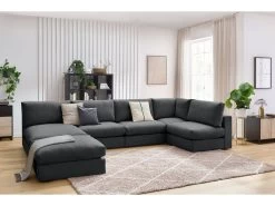 Canapé D'angle Fixe 100% Modulable Ultra Moelleux PARIS Tissu Avec 3 Chauffeuses, 1 Méridienne, 1 Angle, 1 Pouf 20 Canapé D'angle Fixe 100% Modulable Ultra Moelleux PARIS Tissu Avec 3 Chauffeuses, 1 Méridienne, 1 Angle, 1 Pouf -Velvet Magasin canape d angle fixe 100 modulable ultra moelleux paris tissu avec 3 chauffeuses 1 meridienne 1 angle 1 pouf 8