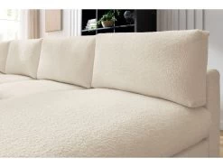 Canapé D'angle Fixe 100% Modulable Ultra Moelleux PARIS Tissu Bouclette 3 Chauffeuses, 1 Méridienne, 1 Angle, 1 Pouf -Velvet Magasin canape d angle fixe 100 modulable ultra moelleux paris tissu bouclette 3 chauffeuses 1 meridienne 1 angle 1 pouf 6