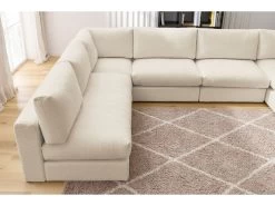 Canapé D'angle Fixe 100% Modulable Ultra Moelleux PARIS Tissu Bouclette 3 Chauffeuses, 1 Méridienne, 1 Angle, 1 Pouf -Velvet Magasin canape d angle fixe 100 modulable ultra moelleux paris tissu bouclette 3 chauffeuses 1 meridienne 1 angle 1 pouf 9