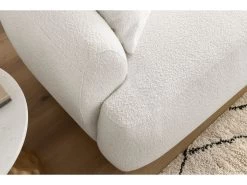 Canapé D'angle Fixe ALESIA Tissu Bouclette 16 Canapé D'angle Fixe ALESIA Tissu Bouclette -Velvet Magasin canape d angle fixe alesia tissu bouclette 4