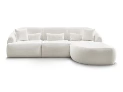 Canapé D'angle Fixe ALESIA Tissu Bouclette 20 Canapé D'angle Fixe ALESIA Tissu Bouclette -Velvet Magasin canape d angle fixe alesia tissu bouclette 8