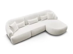 Canapé D'angle Fixe ALESIA Tissu Bouclette 21 Canapé D'angle Fixe ALESIA Tissu Bouclette -Velvet Magasin canape d angle fixe alesia tissu bouclette 9