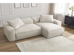 Canapé D'angle Réversible BOHEME Tissu Chiné 15 Canapé D'angle Réversible BOHEME Tissu Chiné -Velvet Magasin canape d angle fixe boheme tissu chine 3