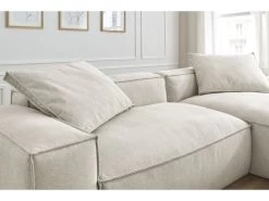 Canapé D'angle Réversible BOHEME Tissu Chiné 16 Canapé D'angle Réversible BOHEME Tissu Chiné -Velvet Magasin canape d angle fixe boheme tissu chine 4