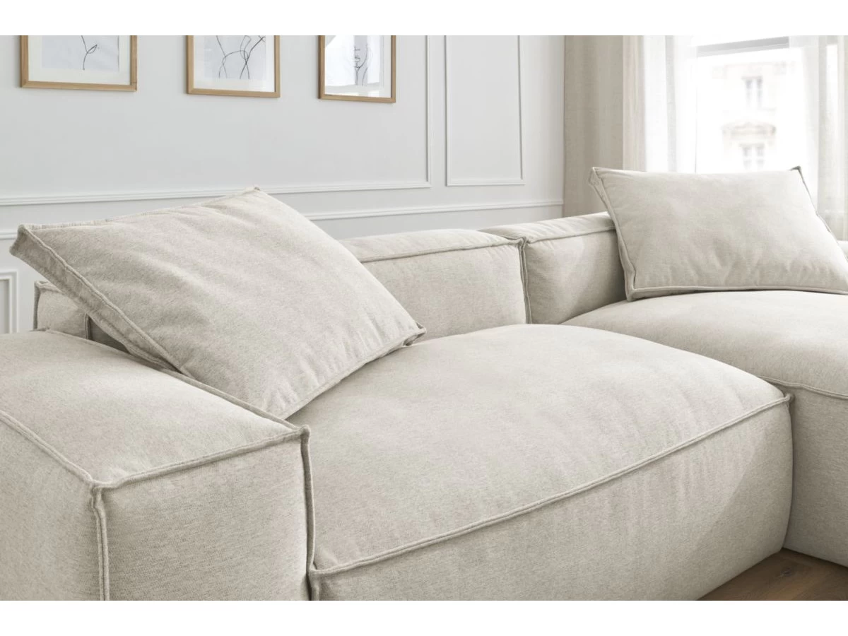 Canapé D'angle Réversible BOHEME Tissu Chiné 7 Canapé D'angle Réversible BOHEME Tissu Chiné – Image 5