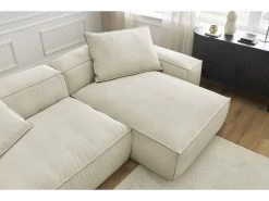 Canapé D'angle Réversible BOHEME Velours Côtelé -Velvet Magasin canape d angle fixe boheme velours cotele 4