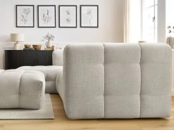 Canapé D'angle Fixe CLOUD Avec Pouf -Velvet Magasin canape d angle fixe cloud avec pouf 7