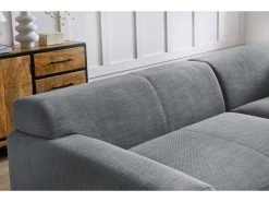 Canapé D'angle Fixe Compact LAVENA Tissu Chiné -Velvet Magasin canape d angle fixe compact lavena tissu chine 6