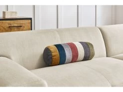 Canapé D'angle Fixe Compact LAVENA Tissu Velours -Velvet Magasin canape d angle fixe compact lavena tissu velours 5