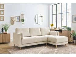 Canapé D'angle Fixe Grand Confort MONTMARTRE Tissu Velours Côtelé -Velvet Magasin canape d angle fixe grand confort montmartre tissu velours cotele 5