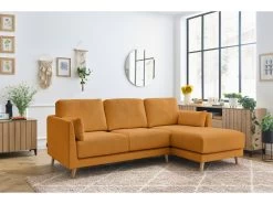 Canapé D'angle Fixe Grand Confort MONTMARTRE Tissu Velours Côtelé -Velvet Magasin canape d angle fixe grand confort montmartre tissu velours cotele 7