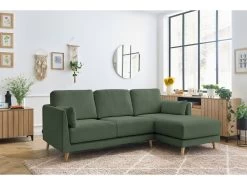 Canapé D'angle Fixe Grand Confort MONTMARTRE Tissu Velours Côtelé -Velvet Magasin canape d angle fixe grand confort montmartre tissu velours cotele 9