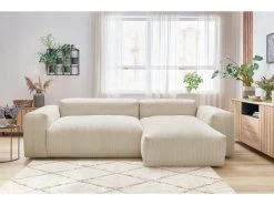 Canapé D'angle Fixe LAFAYETTE Velours Côtelé Ultra Moelleux 14 Canapé D'angle Fixe LAFAYETTE Velours Côtelé Ultra Moelleux -Velvet Magasin canape d angle fixe lafayette velours cotele ultra moelleux 2