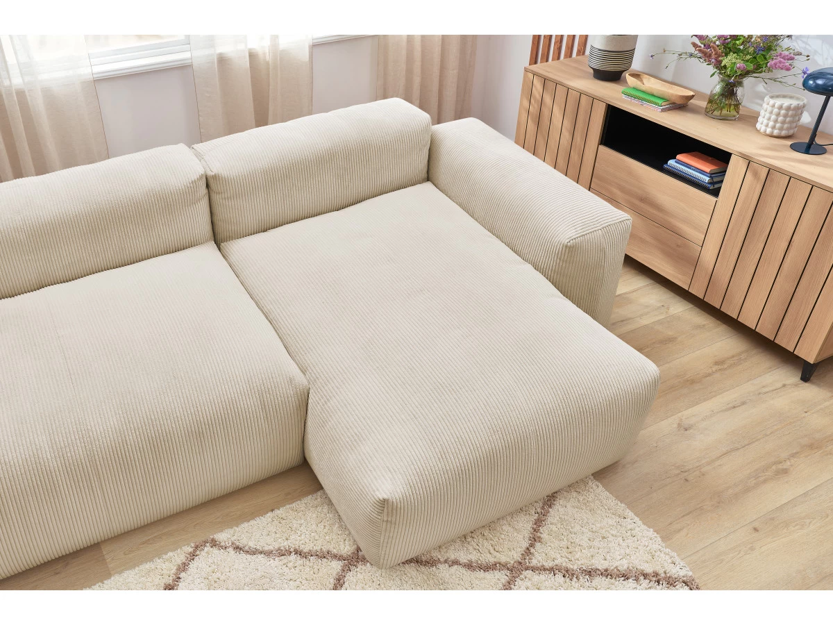 Canapé D'angle Fixe LAFAYETTE Velours Côtelé Ultra Moelleux 7 Canapé D'angle Fixe LAFAYETTE Velours Côtelé Ultra Moelleux – Image 5