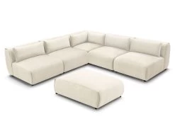 Canapé D'angle Fixe Modulable JEANNE Tissu Velours Avec 4 Chauffeuses, 1 Angle Et 1 Pouf 21 Canapé D'angle Fixe Modulable JEANNE Tissu Velours Avec 4 Chauffeuses, 1 Angle Et 1 Pouf -Velvet Magasin canape d angle fixe modulable jeanne tissu velours avec 4 chauffeuses 1 angle et 1 pouf 9