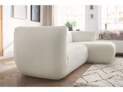 Canapé D'angle Fixe Modulable LECOMTE Avec 1 Chauffeuse Et 1 Grand Pouf -Velvet Magasin canape d angle fixe modulable lecomte avec 1 chauffeuse et 1 grand pouf 6