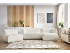 Canapé D'angle Fixe Modulable LECOMTE Avec Chauffeuse -Velvet Magasin canape d angle fixe modulable lecomte avec chauffeuse 2