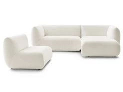 Canapé D'angle Fixe Modulable LECOMTE Avec Chauffeuse -Velvet Magasin canape d angle fixe modulable lecomte avec chauffeuse 8