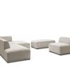 Canapé D'angle Fixe Modulable MEGEVE Tissu Chiné Avec 1 Chauffeuse Et 1 Pouf 1 Canapé D'angle Fixe Modulable MEGEVE Tissu Chiné Avec 1 Chauffeuse Et 1 Pouf -Velvet Magasin canape d angle fixe modulable megeve tissu lisse avec 1 chauffeuse et 1 pouf