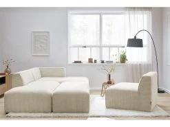 Canapé D'angle Fixe Modulable MEGEVE Tissu Velours Côtelé Avec 1 Chauffeuse Et 1 Pouf 16 Canapé D'angle Fixe Modulable MEGEVE Tissu Velours Côtelé Avec 1 Chauffeuse Et 1 Pouf -Velvet Magasin canape d angle fixe modulable megeve tissu velours cotele avec 1 chauffeuse et 1 pouf 4