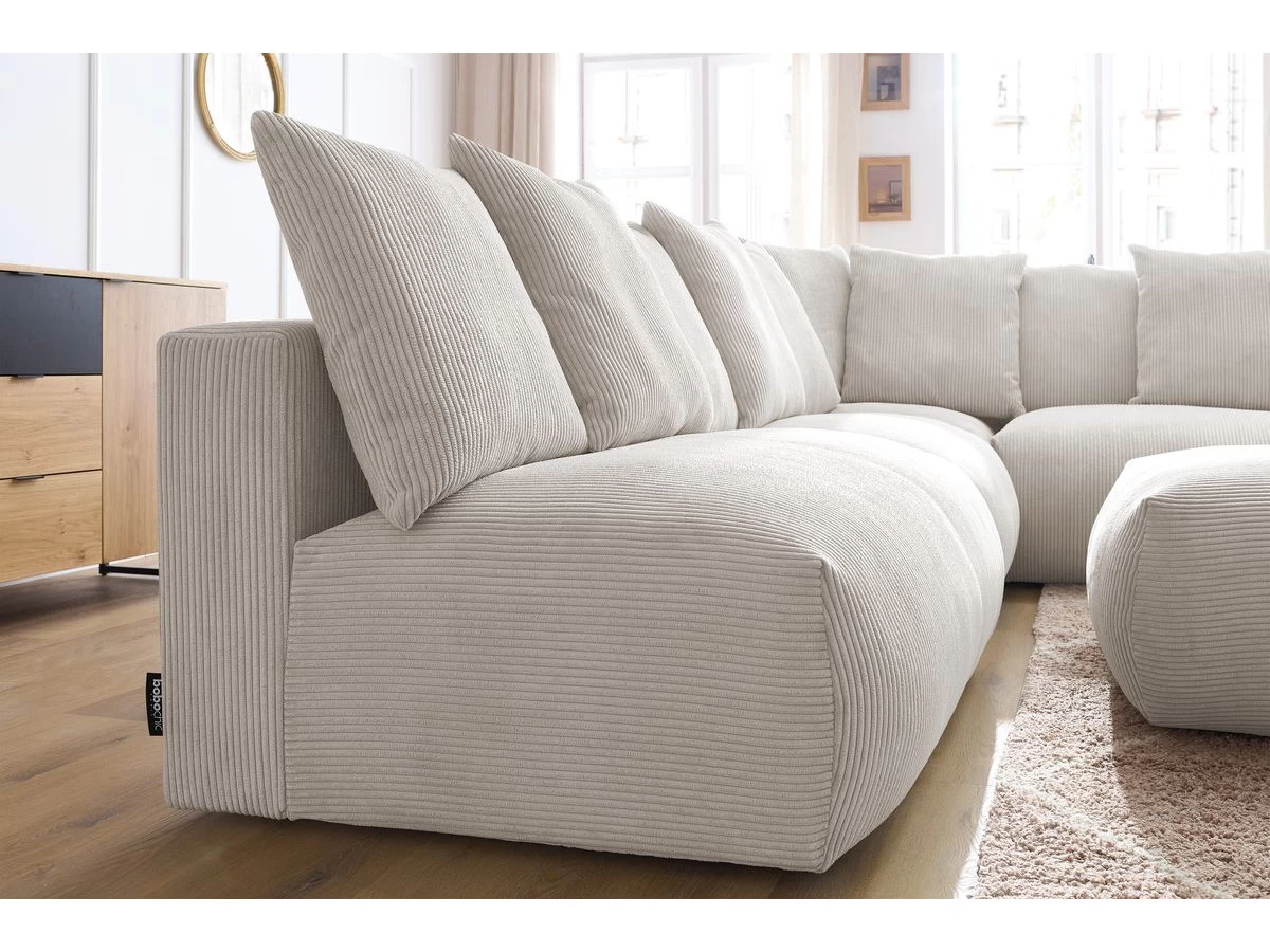 Canapé D'angle Fixe Modulable Ultra Moelleux VOLTAIRE Avec 2 Chauffeuses 2 Places, 1 Angle, 1 Chauffeuse 1 Place Et 1 Pouf 7 Canapé D'angle Fixe Modulable Ultra Moelleux VOLTAIRE Avec 2 Chauffeuses 2 Places, 1 Angle, 1 Chauffeuse 1 Place Et 1 Pouf – Image 5