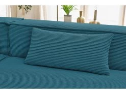 Canapé D'angle Fixe Modulable VAUBAN Velours Côtelé -Velvet Magasin canape d angle fixe modulable vauban velours cotele 7